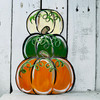 Pumpkin Stack withOUT stem Unfinished Cutout WS