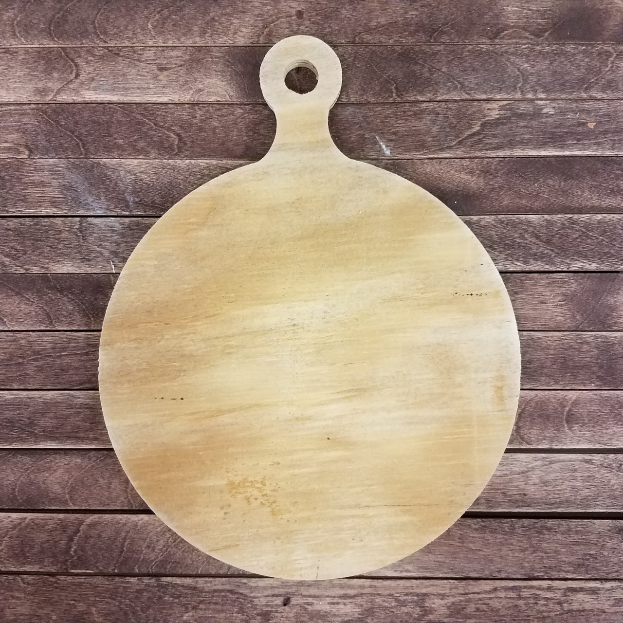 Circle Design Faux Charcuterie board, Unfinished Wood Cutout WS