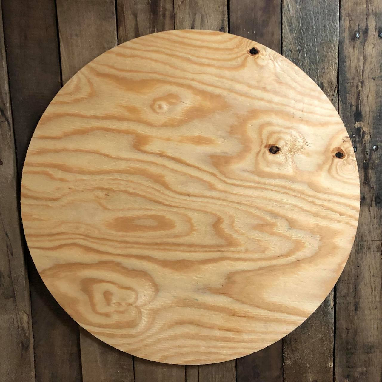 Round Wood Circle With Holes Round Wood Pan For Crafts Blank - Temu