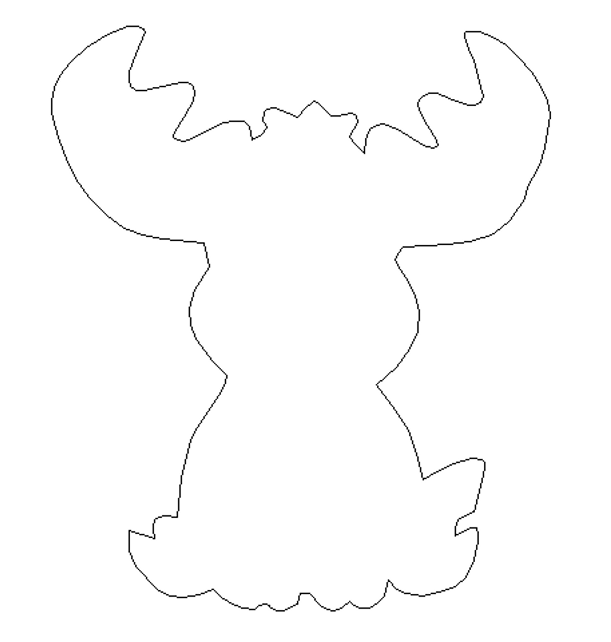 Baby Moose, Unfinished Cutout, Craft Wood Shape - buildacrosswholesale.com baby-moose-unfinished-cutout-craft-wood-shape-buildacrosswholesale-com