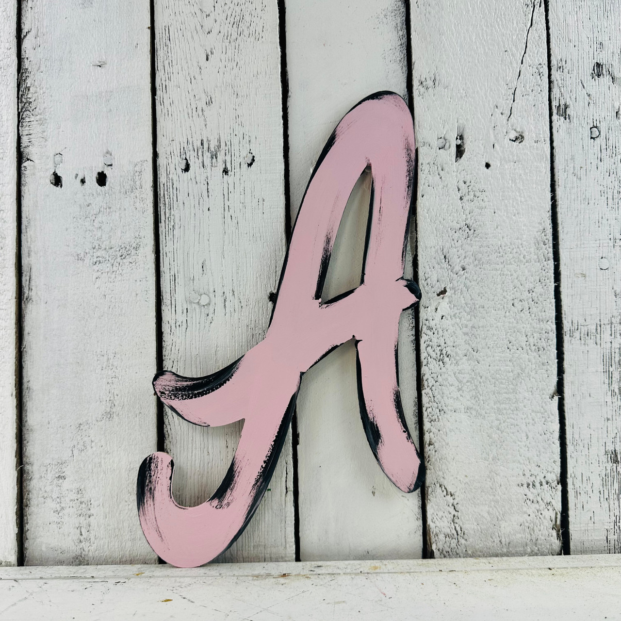 Unfinished Wooden Alphabet Letters (A) Wall Decor Paintable Cutout DIY  Craft Wall Decor