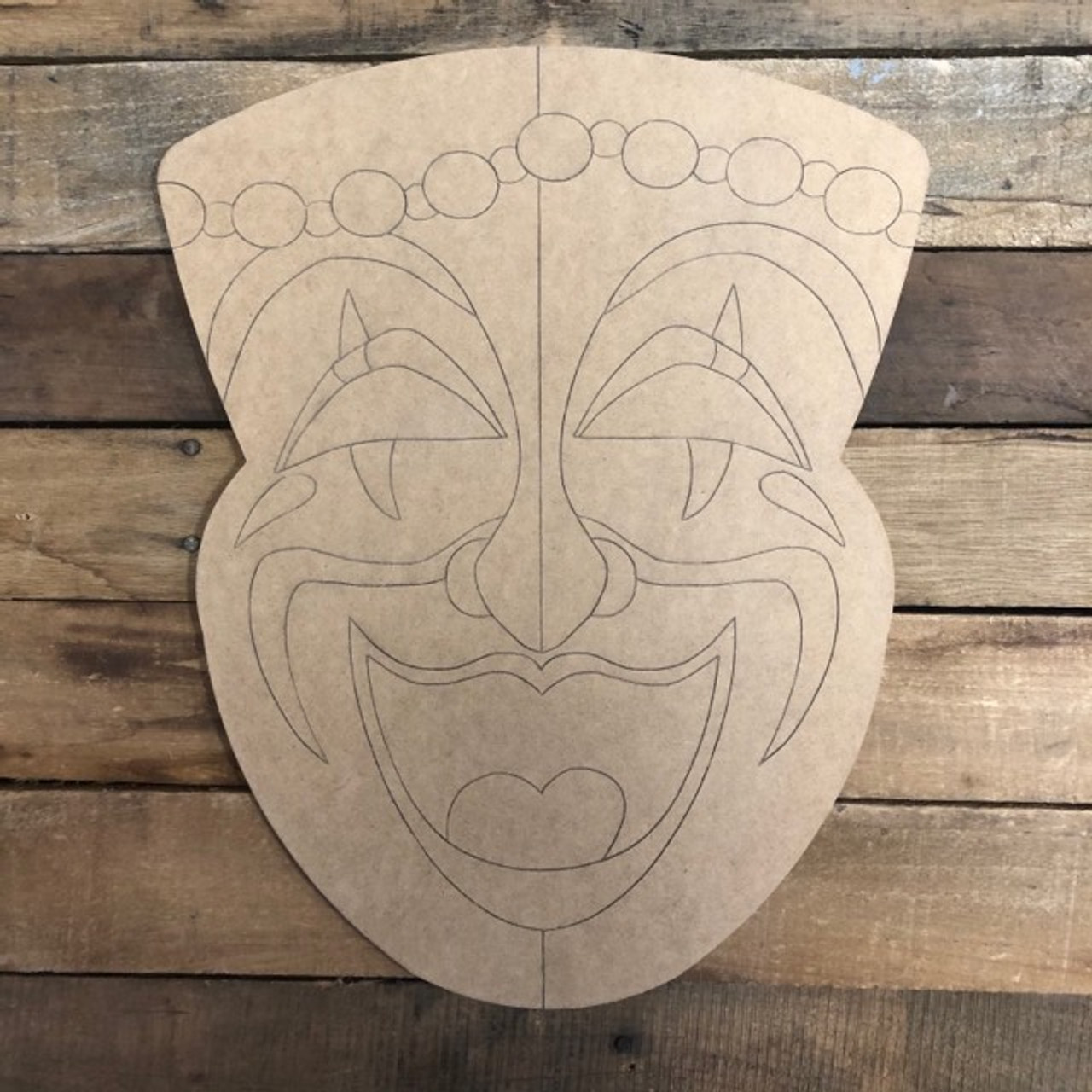 Comedy and Tragedy Mask Paper Glitter Cutout