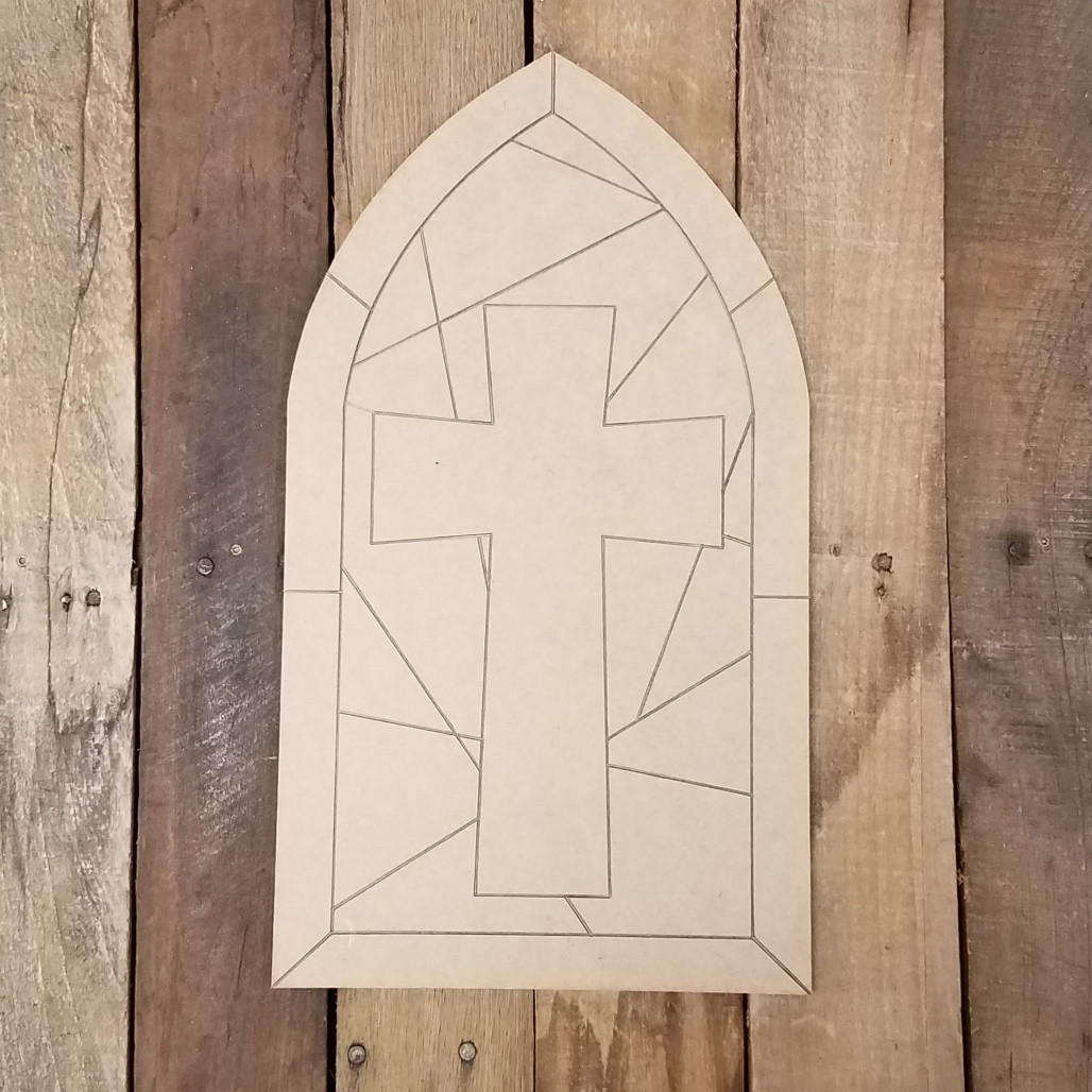 Stained Glass Window Cross