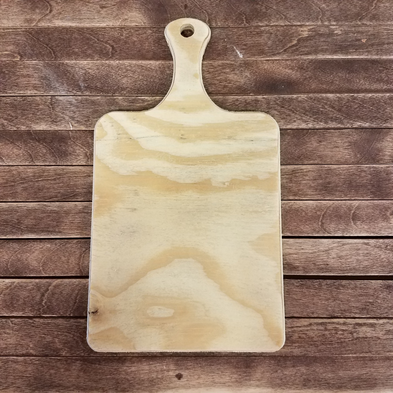 Pine Square Charcuterie Bread Board, Unfinished Wood Craft Shape WS 