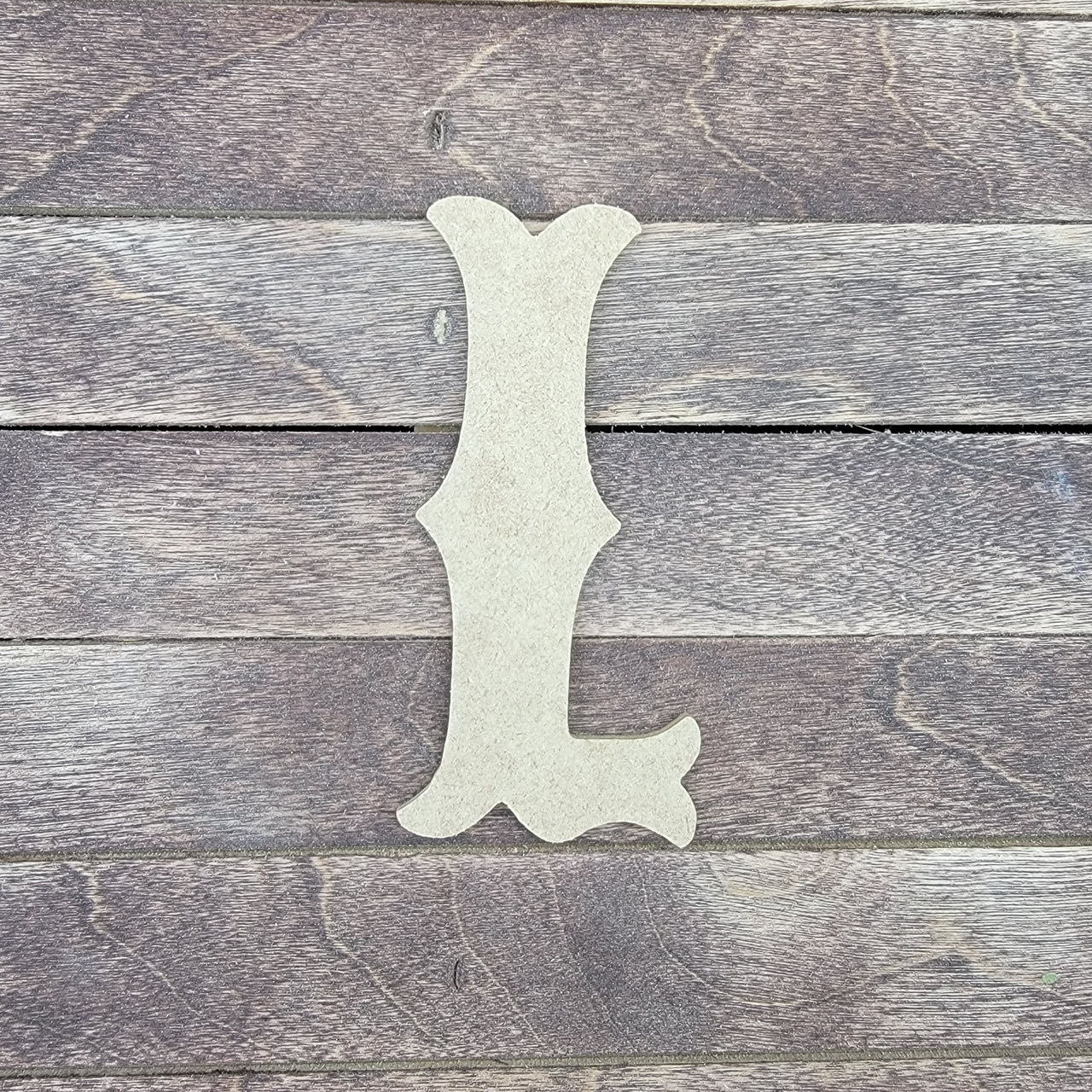 Wooden Letter L Large or Small Unfinished Unpainted 