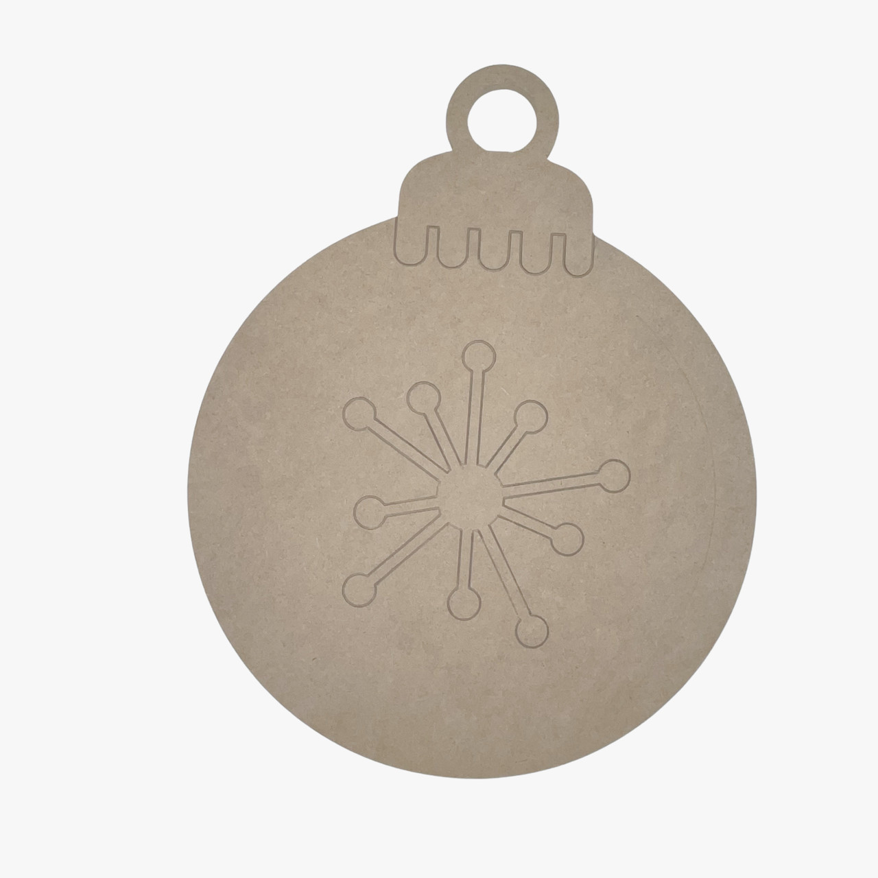 Small round snowflake ornament