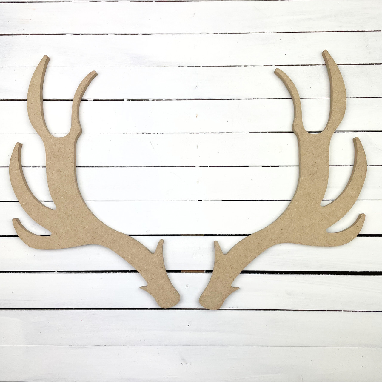 Antler Wood Cutouts, DIY Craft Shapes, Unfinished Wood Blanks, Laser Cut  Wooden Deer Antler Shape, Wood Craft Supplies 