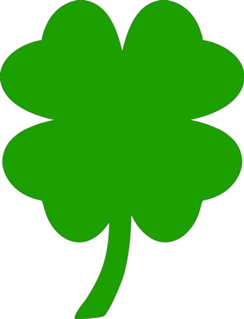 4 Leaf Clover Unfinished Cutout, Wooden Shape, Paintable Wooden