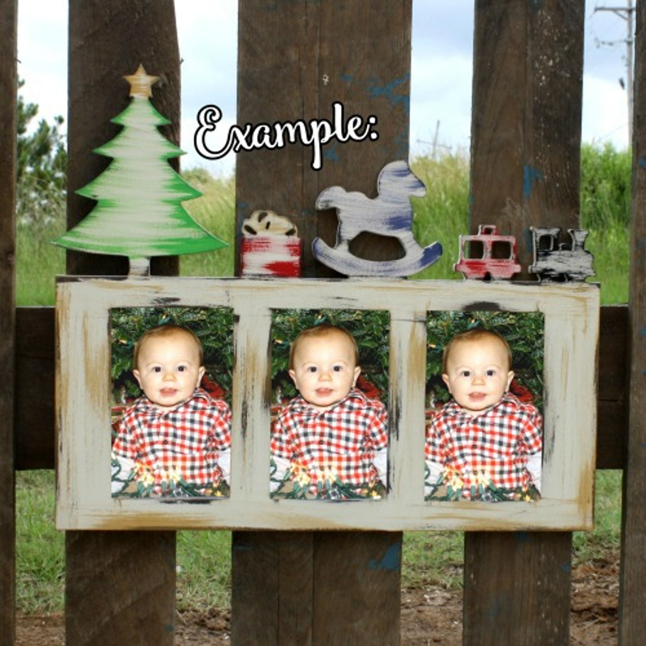 Wooden Christmas Picture Frame, Unfinished Wood Wholesale Frame