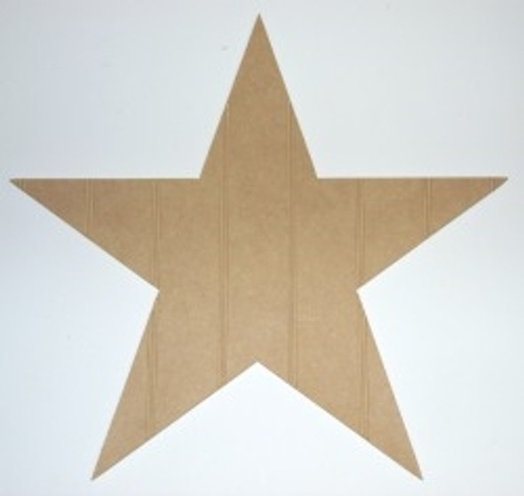 Wooden Star Cutout Beadboard Shape Paintable MDF DIY Craft WS