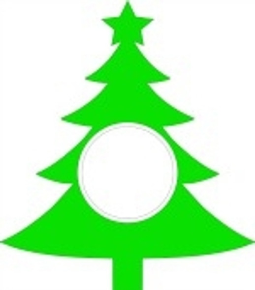 Christmas Tree Insert Monogram WS
