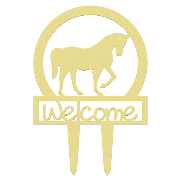 Outdoor Horse Welcome Sign