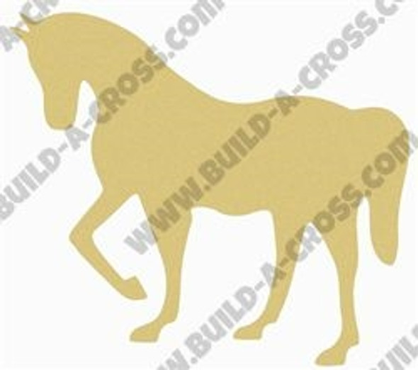 Unfinished Wood Carousel Horse Shape, Amusement Park, Craft Cutout