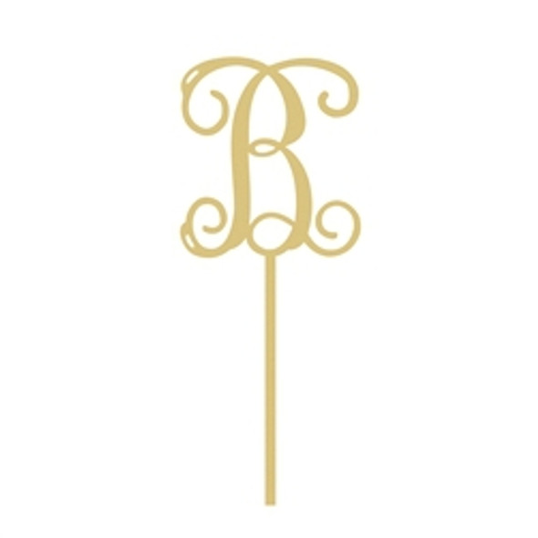 Cake Topper Uppercase Monogram WS Cake Topper Uppercase Monogram WS
