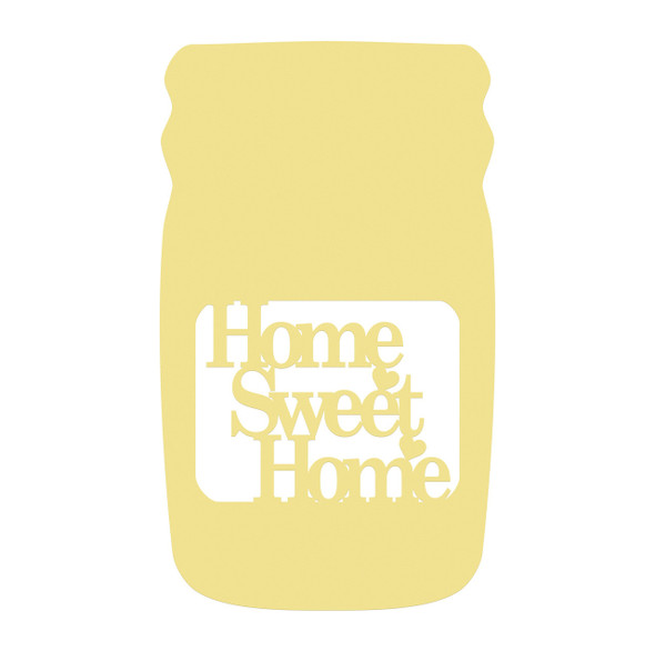 Mason Jar Frame Home Sweet Home, Letter Frame Wooden Unfinished  DIY Craft WS