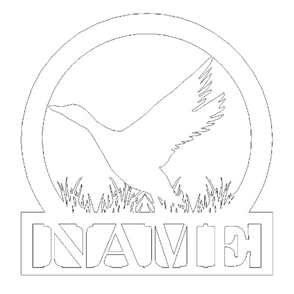 Flying Duck,  Custom Family Name Frame, Wooden Sign WS