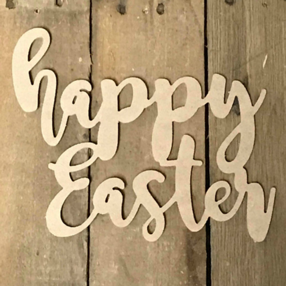 Happy Easter Unfinished Script Word WS