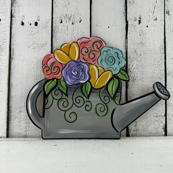 Watering Can with Flowers WS