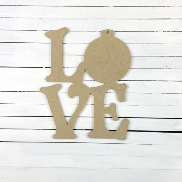 Love With Ornament Sign WS