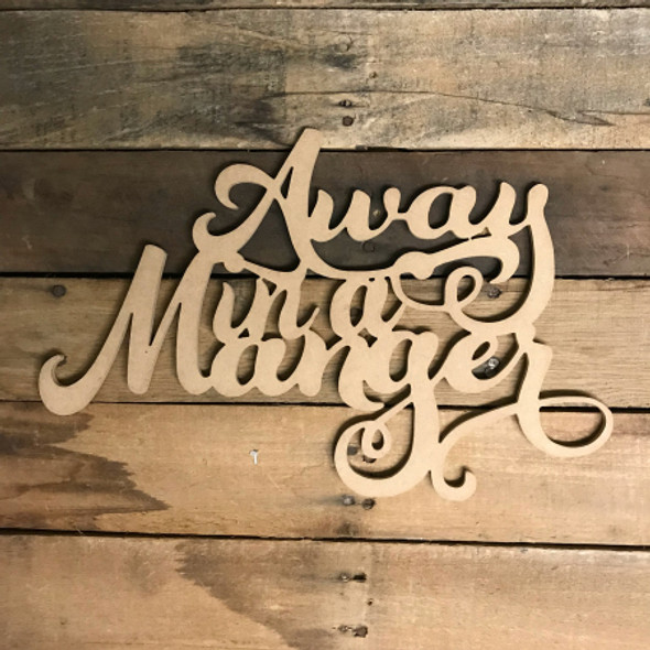 Away in a Manger Unfinished Word WS