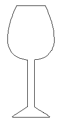 Wine Glass, Unfinished Cutout, Craft Wood Shape