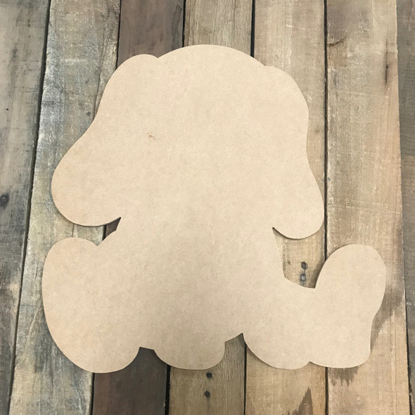Puppy Dog, Unfinished Cutout, Craft Wood Shape