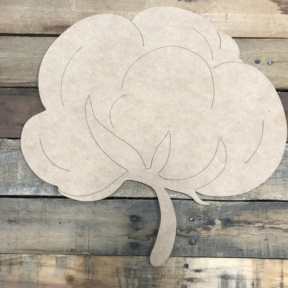 Fat Cotton, Unfinished Wooden Cutout Craft, Paint by Line