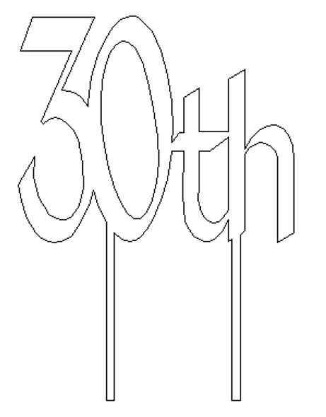 30th Cake topper WS 30th Cake topper WS