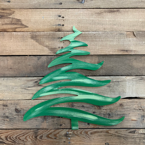 Brush Stroke Christmas Tree Cutout, Craft Unfinished Wood Shape WS