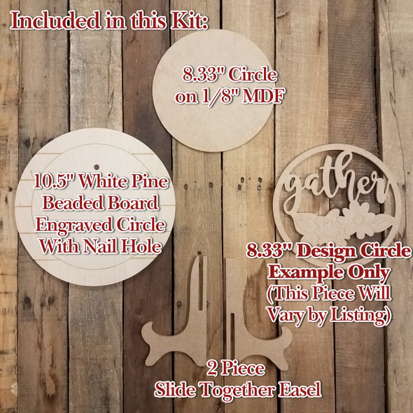 Cotton Tail Bunny Easel Kit, Engraved DIY Craft Decor Set WS