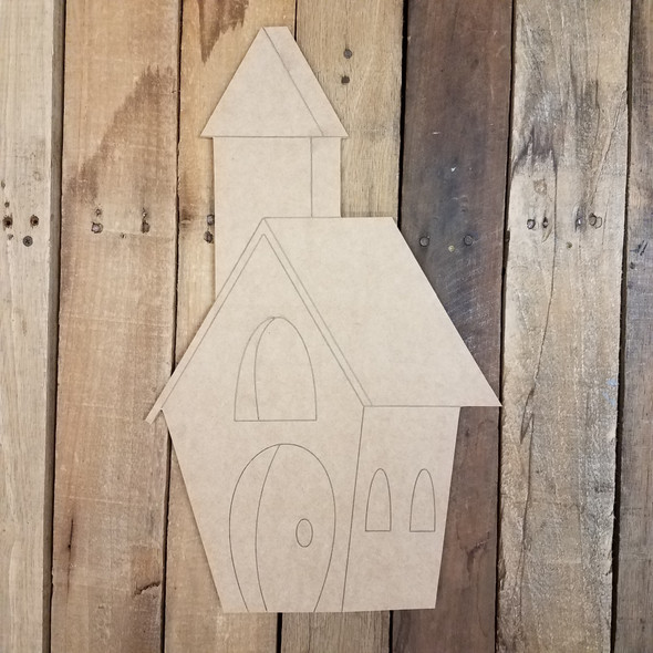 Church Building Craft Shape