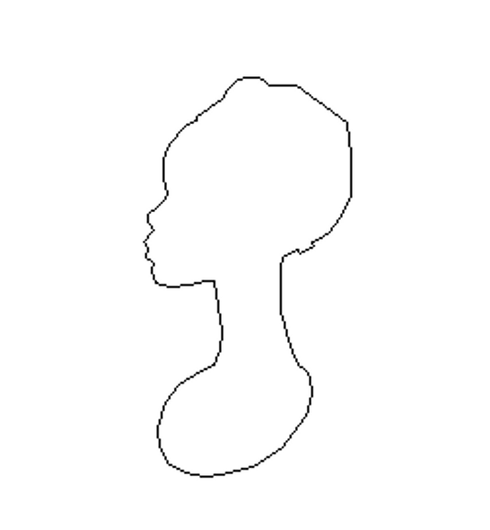 Woman with Hair 5 Unfinished Shape WS Diva Head