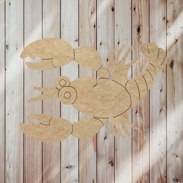 Swimming Crawfish, Unfinished Craft, DIY Art, Paint By Line, WS