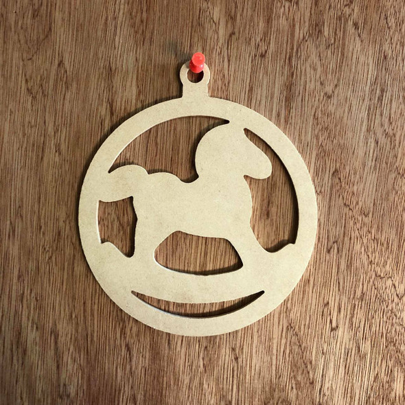 Christmas Ornament With Rocking Horse Shape, WS