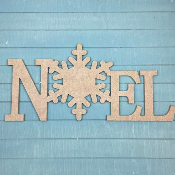 Noel Block Word with Snowflake,  Christmas Craft Shape