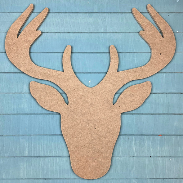 Reindeer Head Wall Art,  Christmas Craft Shape
