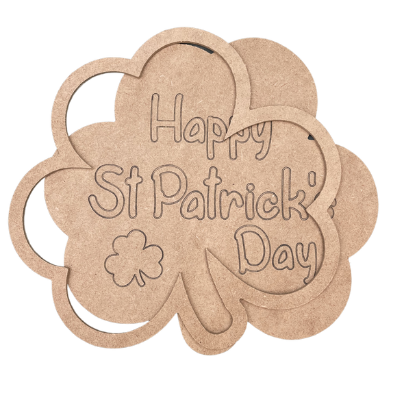 St. Patrick's Day Layered Art Set, 2-Piece Craft D?cor Kit, WS