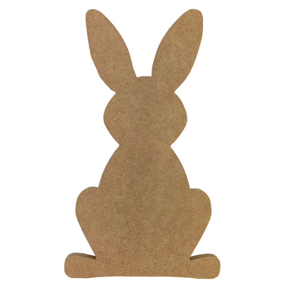 Easter Bunny with Straight Ears, Unfinished Easter Craft Shape, Unfinished Easter Craft Shape, WS