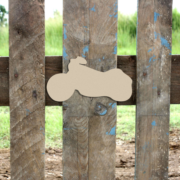 Motorcycle Unfinished Cutout, Wooden Shape, Paintable Wooden MDF DIY Craft