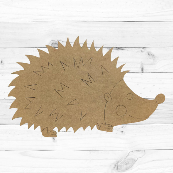 Hedgehog, Kids Craft Shape, Unfinished Craft Shape