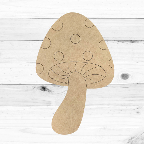 Mushroom, Unfinished Craft Shape