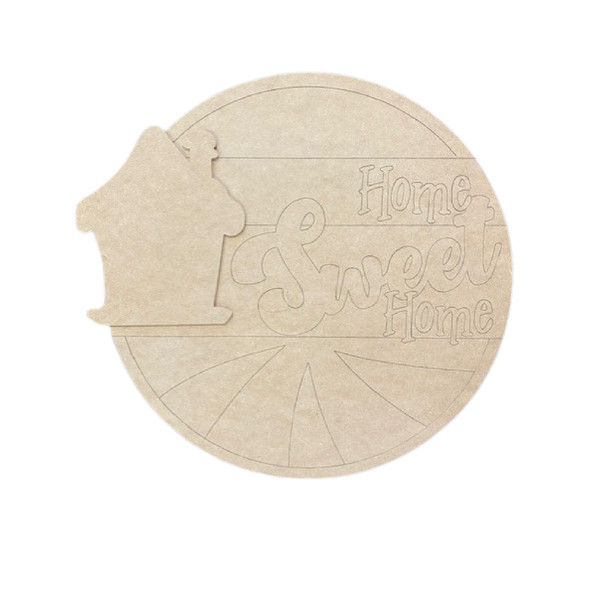 Unfinished Home Sweet Home Door Hanger Kit