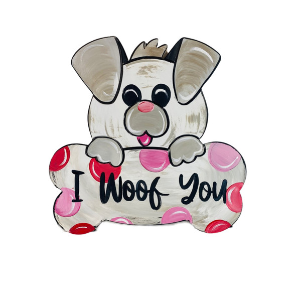 Finished Valentine Love Dog