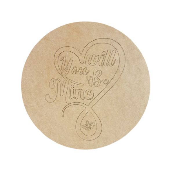 Will You Be My Valentine, DIY Craft Art, Unfinished Craft