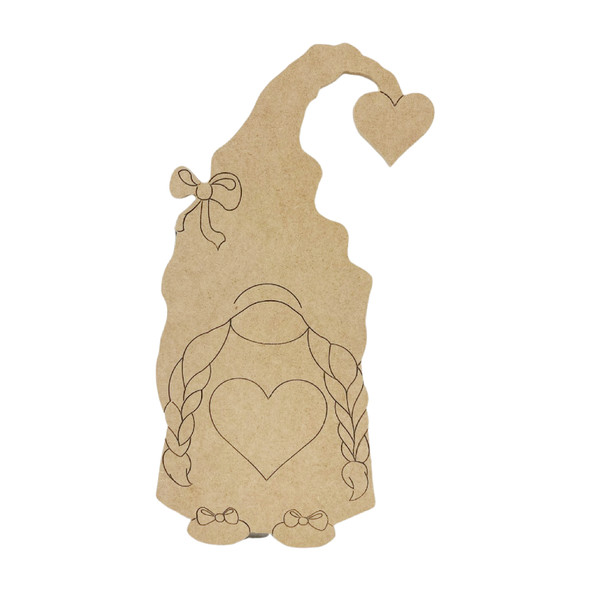 Unfinished Valentine girl gnome