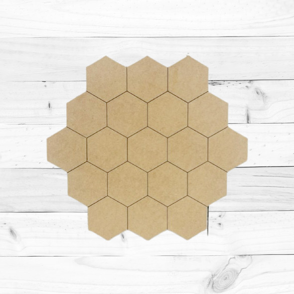 Honeycomb, MDF Wooden Craft, Unfinished Craft