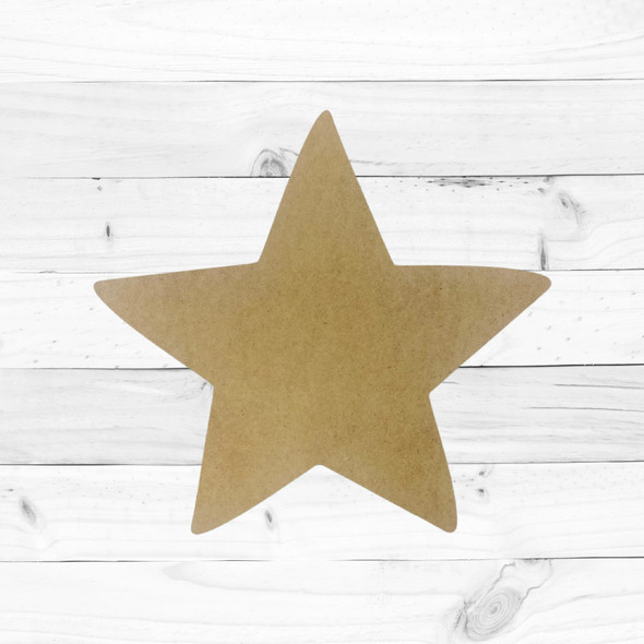 Star, Unfinished Wooden Shape