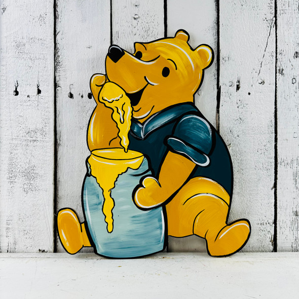 Painted Bear with Honey Pot