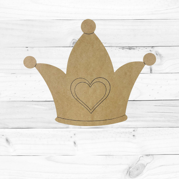 Unfinished Crown with Heart