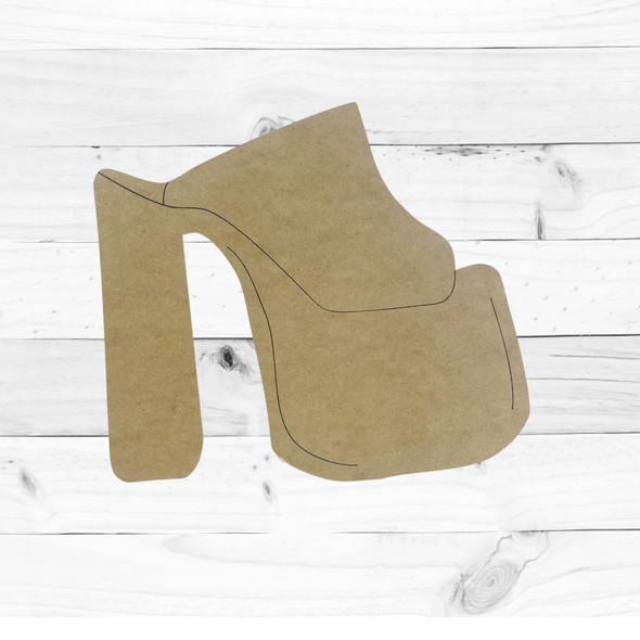 Unfinished Platform Heels